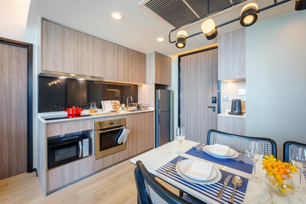 Somerset 芭達亞 外观 照片 A kitchen in a serviced apartment in Singapore